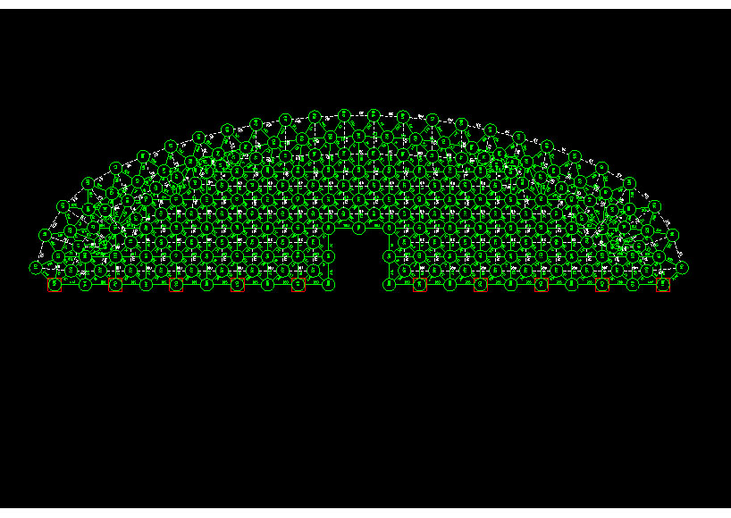 北安锡林浩特91跨，1000米长干煤棚网架设计