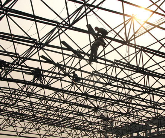 北安厂房网架安装